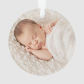 Aquarelle personnalisée Bébé Premier Noël (dos)