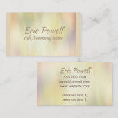 aquarelle personnalisée design moderne carte de vi (Devant / Derrière)