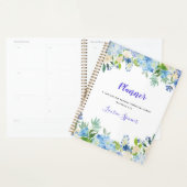 Aquarelle personnalisée Floral Christian Planner (Devant avec enveloppe)