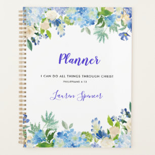 Aquarelle personnalisée Floral Christian Planner
