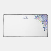 Aquarelle personnalisée Hydrangées violettes (Recto)