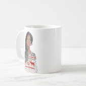 Aquarelle personnalisée Image Christmas Mug (Devant gauche)