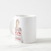 Aquarelle personnalisée Image Christmas Mug (Devant gauche)