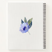 Aquarelle personnalisée Journal de grossesse flora (Dos)