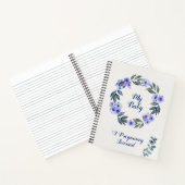 Aquarelle personnalisée Journal de grossesse flora (Intérieur)