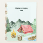 Aquarelle personnalisée Lakeside Camping Planifica (Devant)