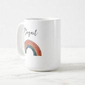 Aquarelle personnalisée Mug arc-en-ciel (Devant gauche)