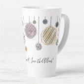 Aquarelle personnalisée Mug en latte (Angle droit)