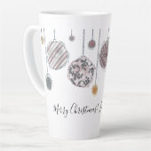 Aquarelle personnalisée Mug en latte (Angle gauche)