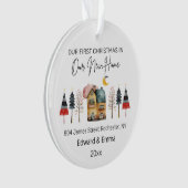 Aquarelle personnalisée Nouveau Accueil Premier No (devant)