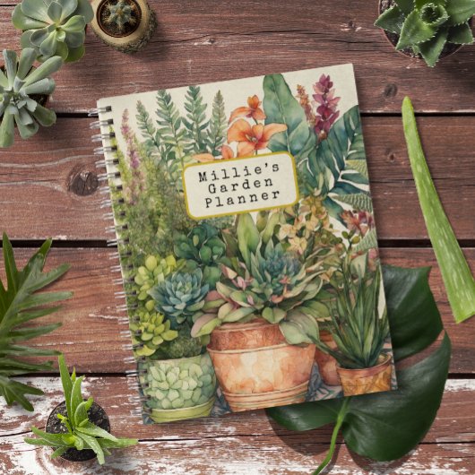 Aquarelle personnalisée Plantes Jardin