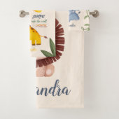 Aquarelle personnalisée Safari Animaux (En situation)