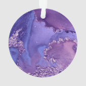 Aquarelle personnalisée violet blanc Mandala (dos)