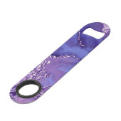 Aquarelle personnalisée violet blanc Mandala (Dos Angle)