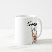 Aquarelle personnalisée Yorkie Terrier Mug (Devant droit)