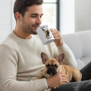 Aquarelle Pet French Bull Personnaliser Mug