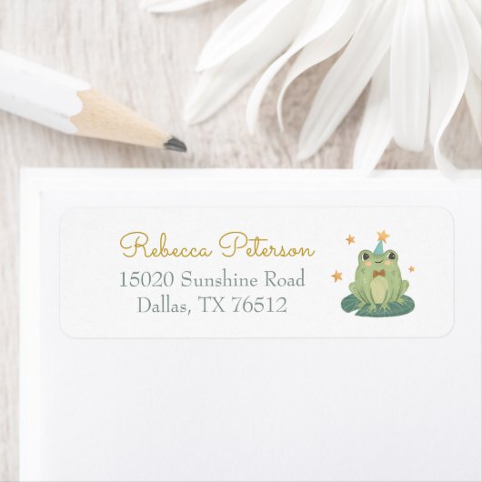 Aquarelle Petit champignon avec étiquette de greno (En situation)