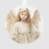 Aquarelle Petite fille Angel (dos)