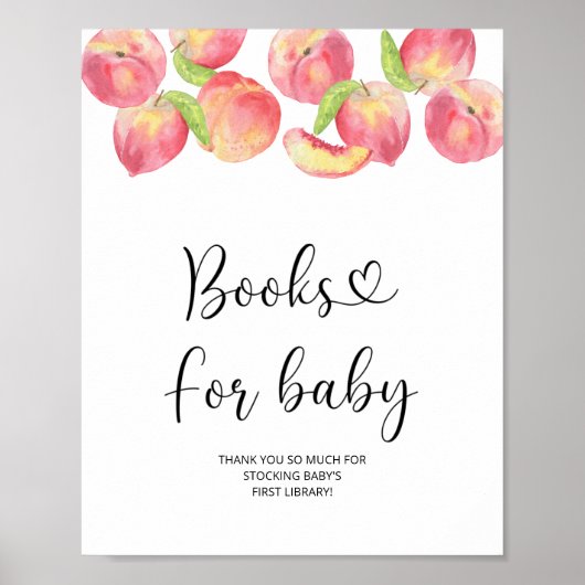 Aquarelle petite pêche, livres pour bébé poster (Devant)