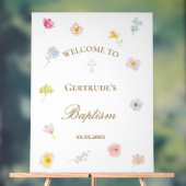 aquarelle petites fleurs Baptême (Neutre)