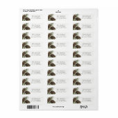 Aquarelle Pine Sprigs, étiquettes d'adresse de ret (Feuille entière)