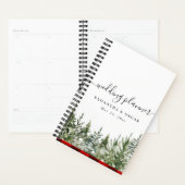 Aquarelle Pine verte et Buffle rouge Plaid (Devant avec enveloppe)