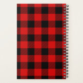 Aquarelle Pine verte et Buffle rouge Plaid (Dos)