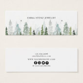 Aquarelle Pine Woods Boucles d'oreilles Boucles d' (Devant & derrière)