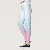 Aquarelle Pink Blue Leggings (Gauche)