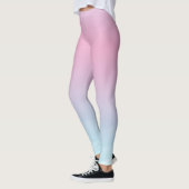 Aquarelle Pink Blue Leggings (Gauche)