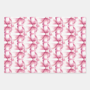 Aquarelle Pink Papier d'enveloppement de boîte à c