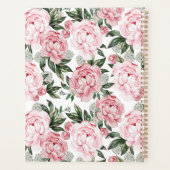 Aquarelle Pink Peonies Floral Motif chic Personnal (Dos)