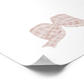 Aquarelle Pink vintage ruban affiche (Coin)