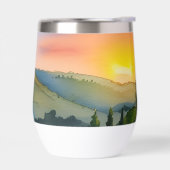 Aquarelle Pittoresque des collines toscanes (Gauche)