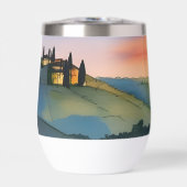 Aquarelle Pittoresque des collines toscanes (Avant)