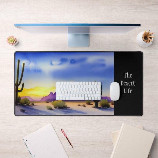 Aquarelle Pittoresque Desert Sunrise (Bureau 1)