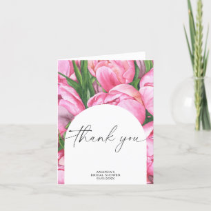 Aquarelle pivoines - merci douche nuptiale