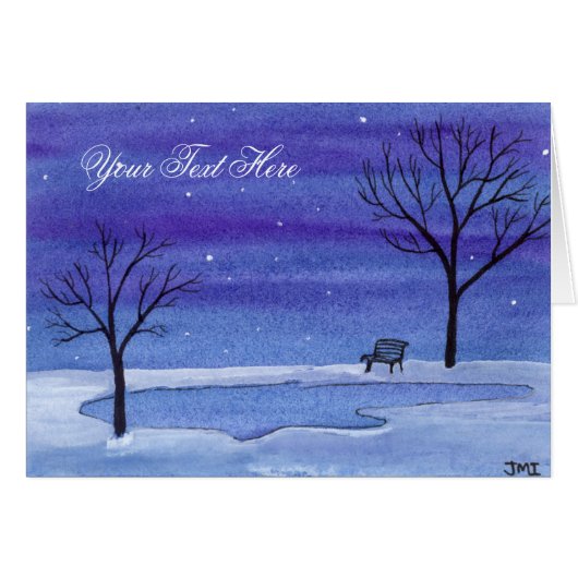 Aquarelle Place calme (Devant horizontal)