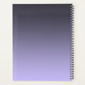 Aquarelle Planner Fleurs violettes (Dos)