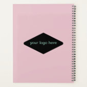 Aquarelle Planner Peonies Avec Contours (Dos)