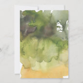 Aquarelle Plante Posée Invitation au réchauffement (Dos)