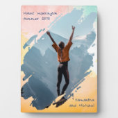 Aquarelle Plaque de cadre photo de brosse peinte (Devant)