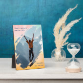 Aquarelle Plaque de cadre photo de brosse peinte (Côté)