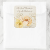 Aquarelle Plaque de livre Sticker Ce livre apparti (Sac)