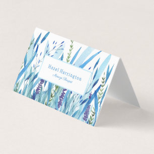 Aquarelle pliée Cartes de visite personnalisable
