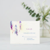 Aquarelle Plumes Boho Wedding RSVP (Debout devant)
