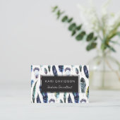 Aquarelle Plumes Cartes de visite (Debout devant)