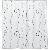 Aquarelle Points Côtiers Douche Rideau (Devant)