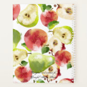 Aquarelle Pommes d'automne Planificateur quotidien (Dos)