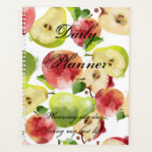 Aquarelle Pommes d'automne Planificateur quotidien (Devant)